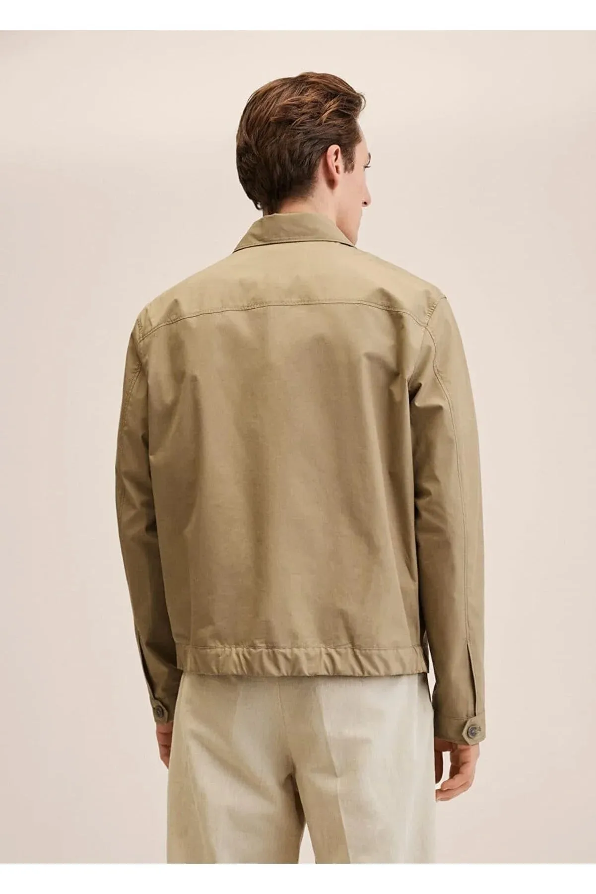 Mango Men's Buttoned Cotton Jacket