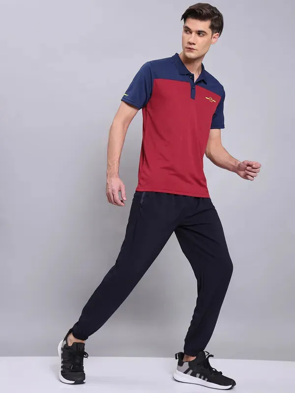 Men Colorblock Relax Fit Polo T-shirt with TECHNO COOL 