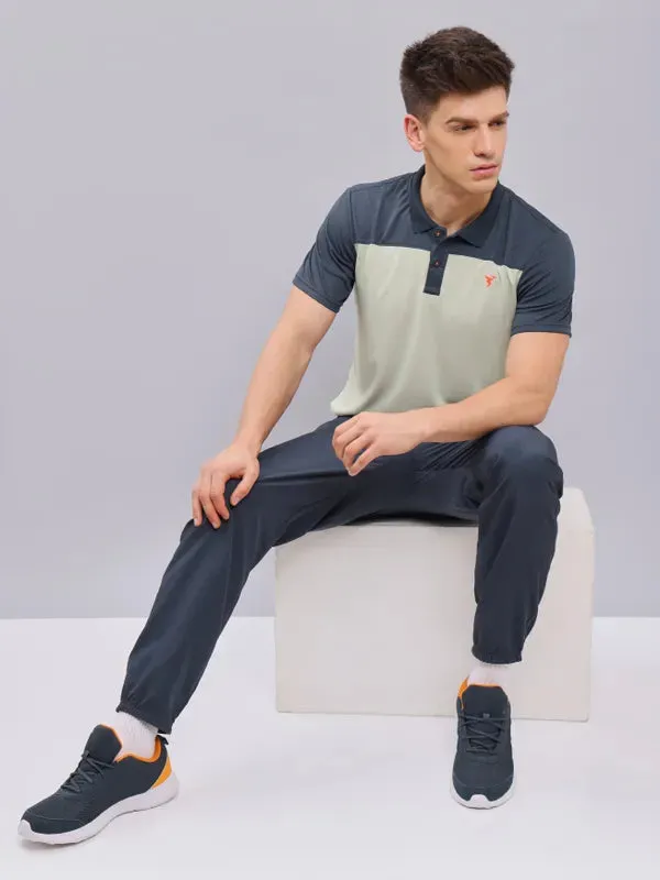 Men Colorblock Relax Fit Polo T-shirt with TECHNO COOL 