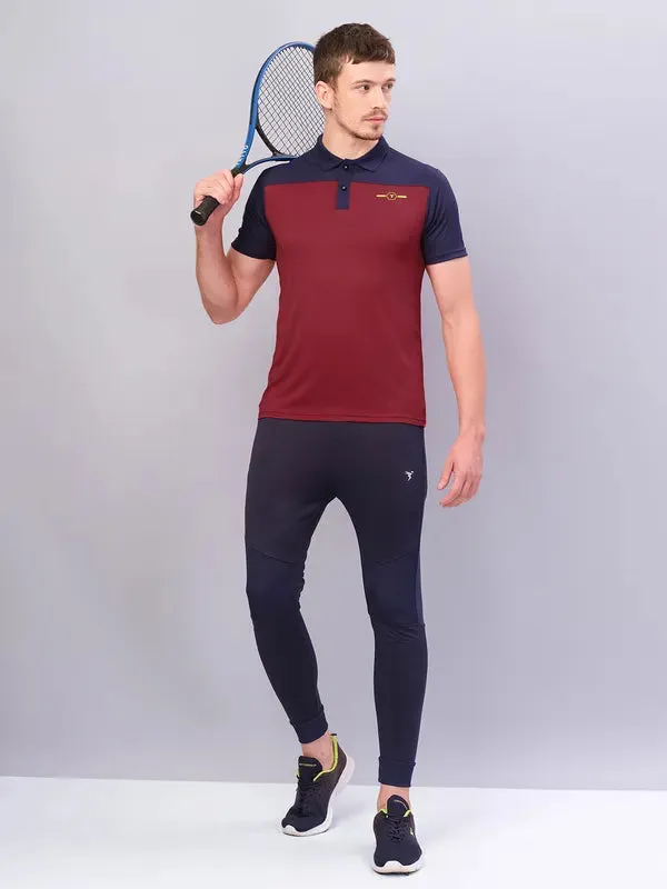 Men Colorblock Relax Fit Polo T-shirt with TECHNO COOL 