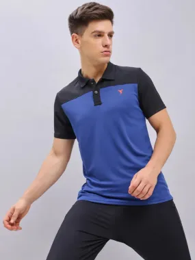 Men Colorblock Relax Fit Polo T-shirt with TECHNO COOL 