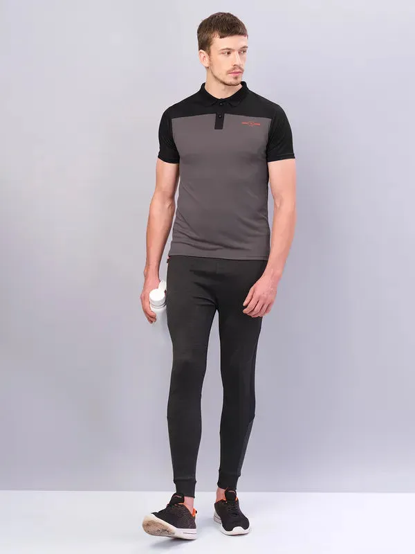 Men Colorblock Relax Fit Polo T-shirt with TECHNO COOL 