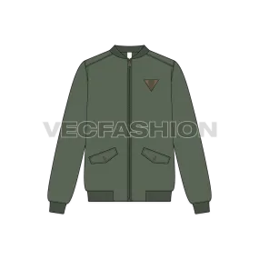 Mens Classic Vector Bomber Jacket