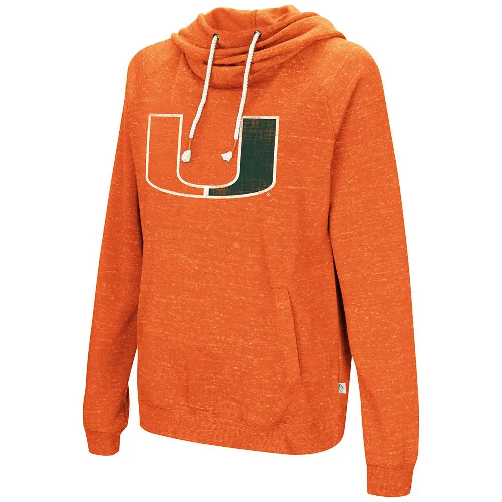 Miami Hurricanes Colosseum WOMEN'S Orange Ultra Soft Hoodie Sweatshirt