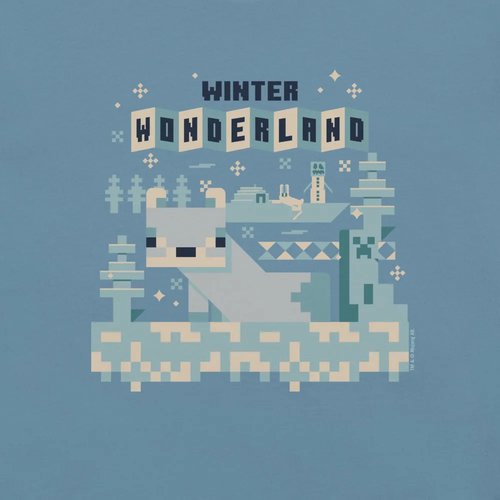 Minecraft Winter Wonderland Adult T-Shirt