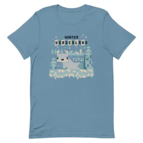 Minecraft Winter Wonderland Adult T-Shirt