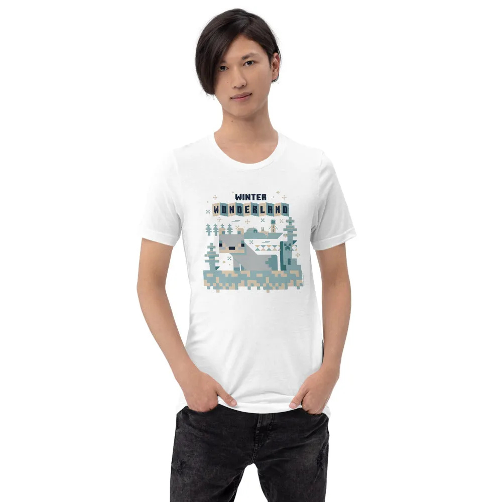 Minecraft Winter Wonderland Adult T-Shirt