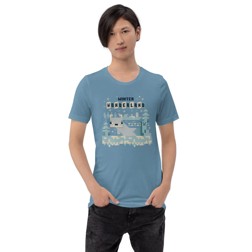 Minecraft Winter Wonderland Adult T-Shirt