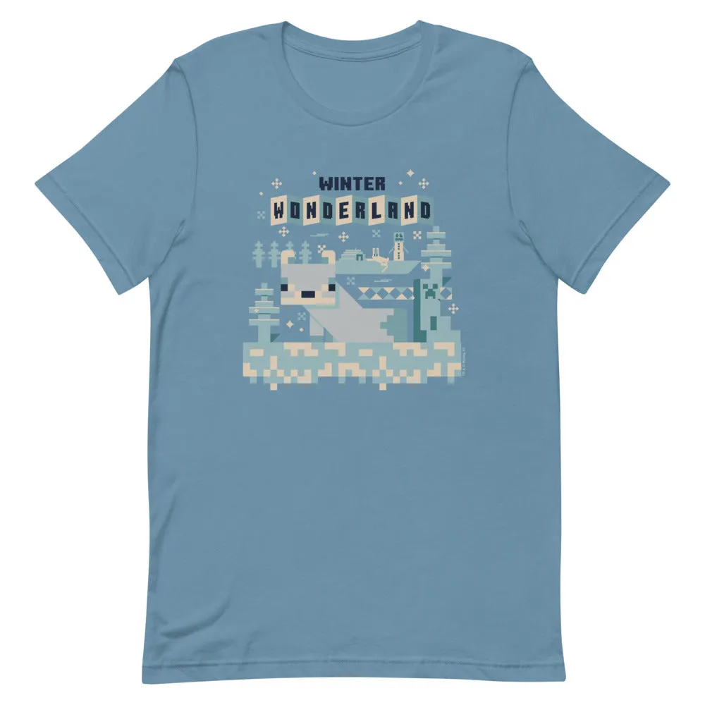 Minecraft Winter Wonderland Adult T-Shirt