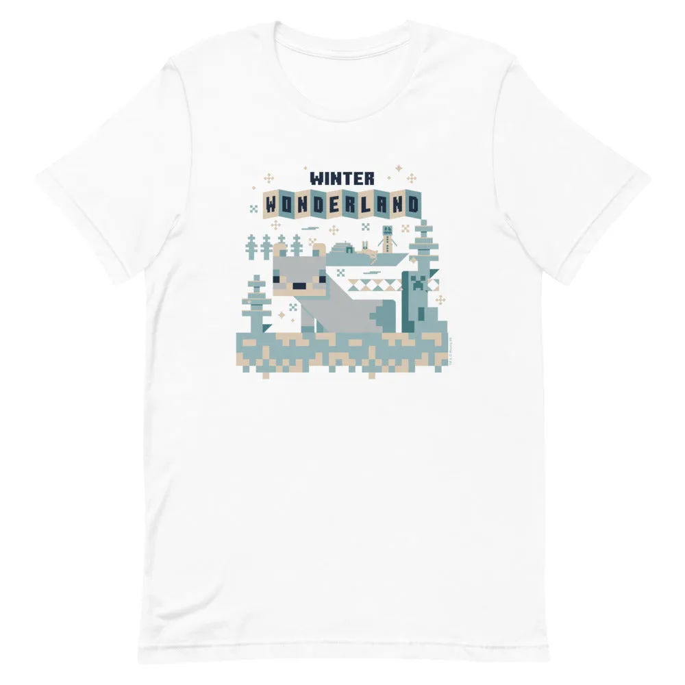 Minecraft Winter Wonderland Adult T-Shirt