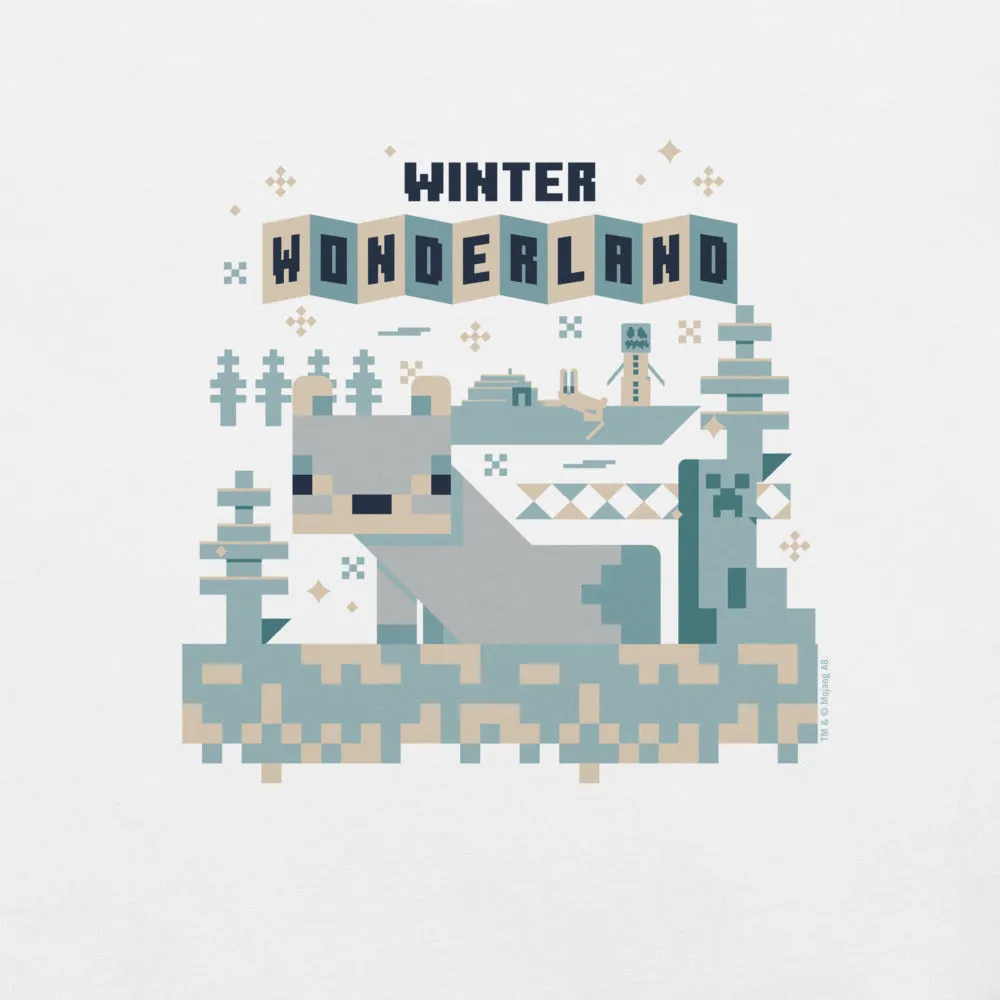 Minecraft Winter Wonderland Adult T-Shirt