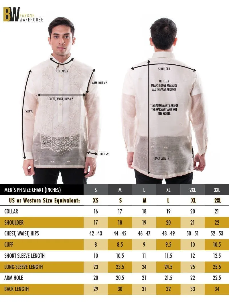 MT02 - MADE-TO-ORDER - Barong Tagalog Coat