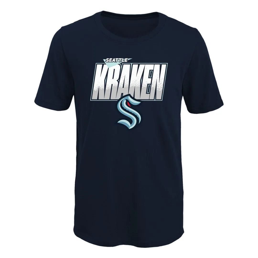 NHL Branded Youth Seattle Kraken Frosty Centre T-Shirt