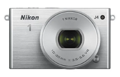 Nikon 1 J4 Mirrorless Digital Camera with 10-30mm Lens (Silver)