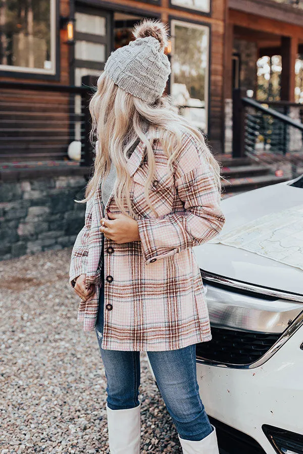 On Mountain Time Plaid Coat