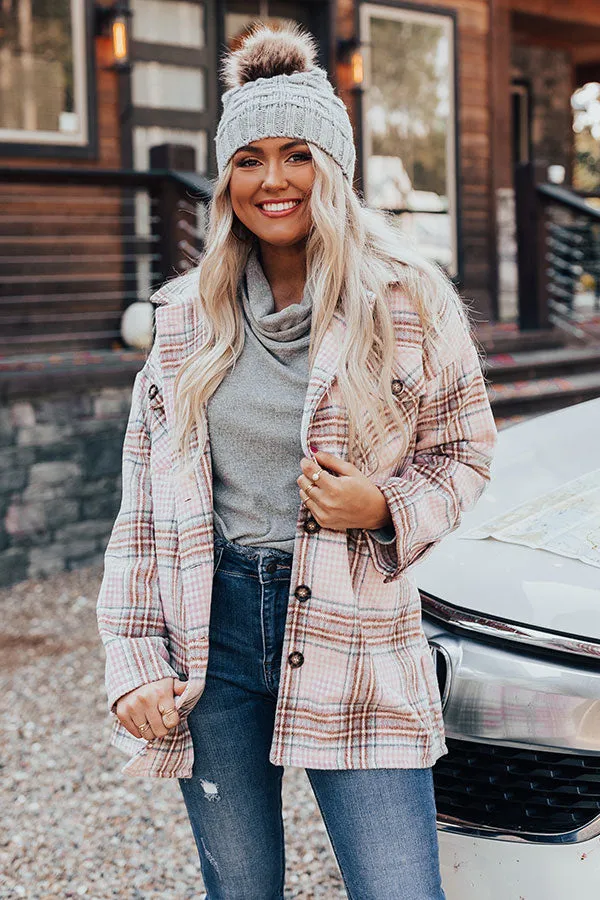 On Mountain Time Plaid Coat