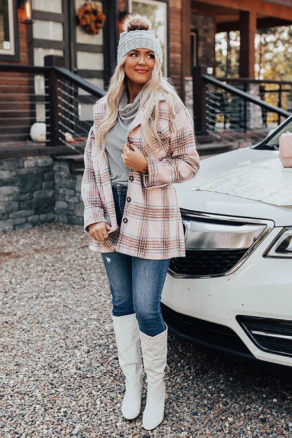 On Mountain Time Plaid Coat