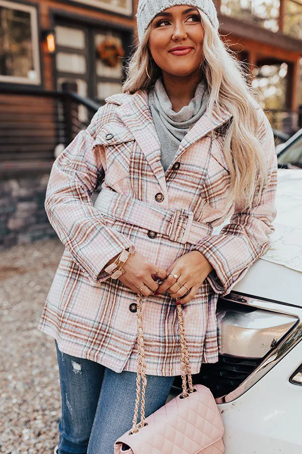 On Mountain Time Plaid Coat