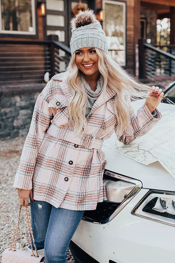 On Mountain Time Plaid Coat