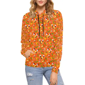 Orange Bird Hoodie for Women