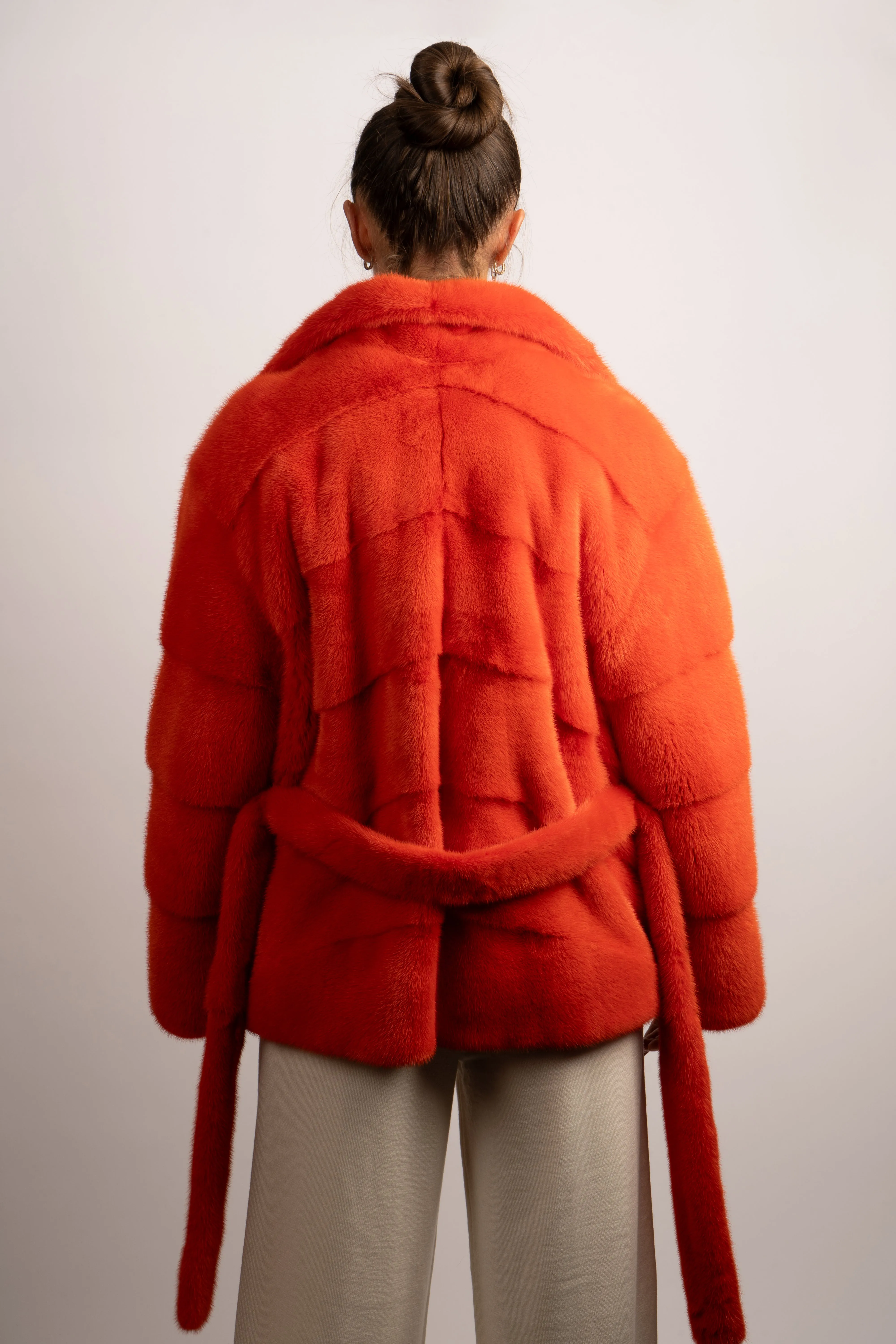 Orange Dream Mink Coat