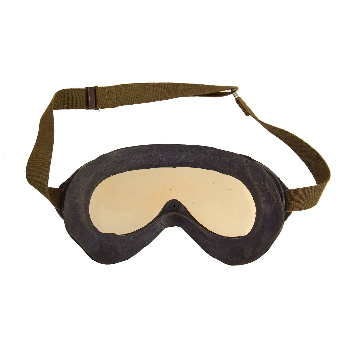 Original U.S. WWII M38 Tanker Helmet by Rawlings With Type R-14 Earphones, M1942 Winter Combat Helmet and M1944 Polaroid Goggles