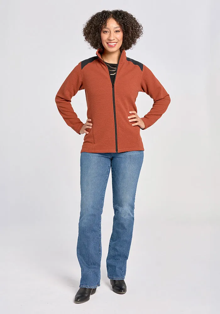 Peri Full Zip Jac - Copper