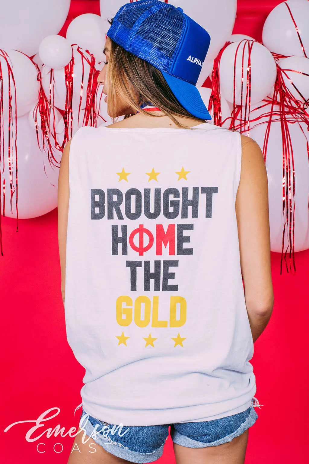 Phi Mu Brought Home The Gold Bid Day Tank