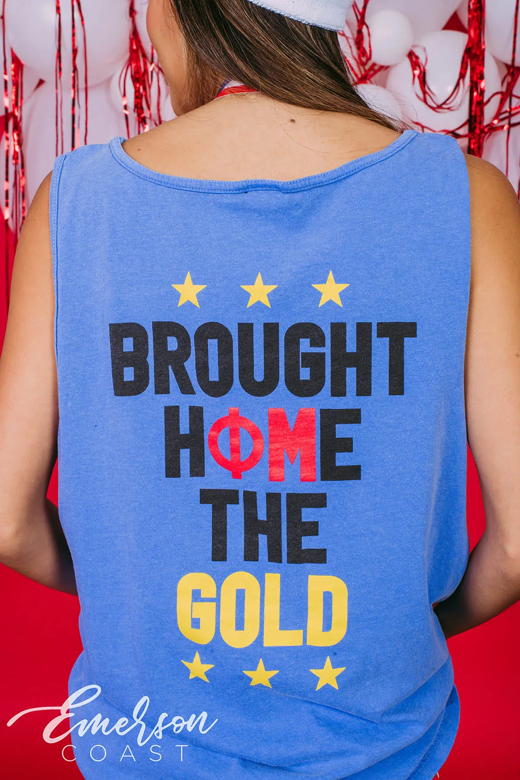 Phi Mu Brought Home The Gold Bid Day Tank