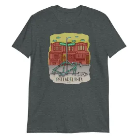 PHILADELPHIA T Shirt, Bike Philly T Shirt, Philadelphia, Philly Art, I Love Philly, Funny Philly