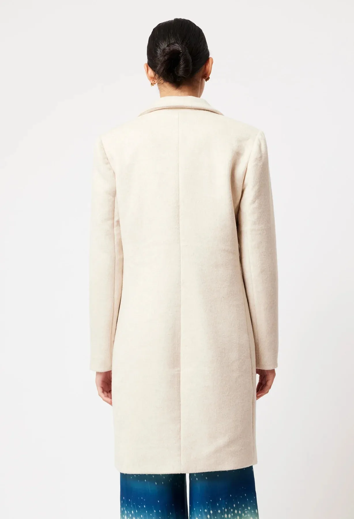 PISCES WOOL BLEND COAT | Fawn