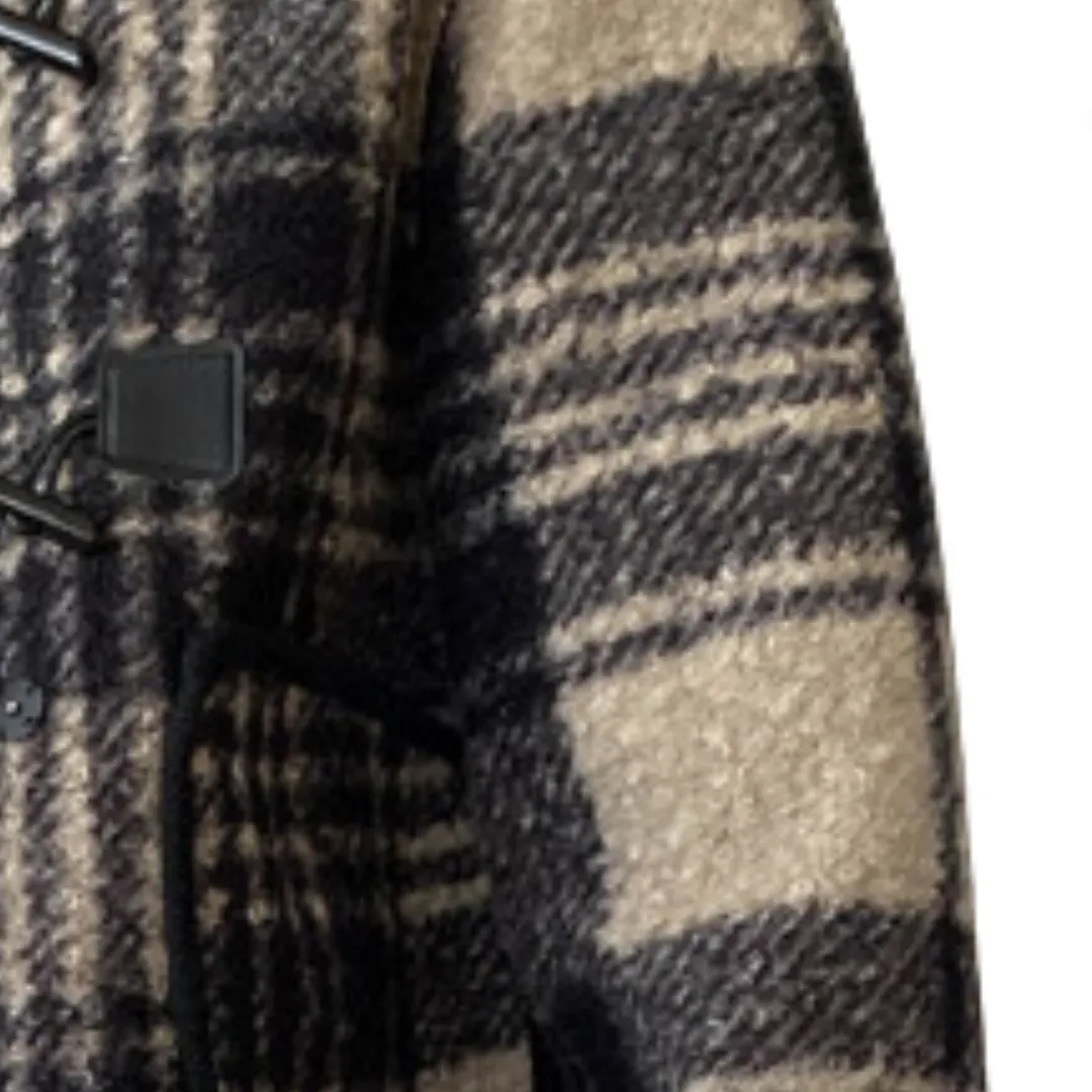 Pre Order:  Plaid Wool Loose Coat