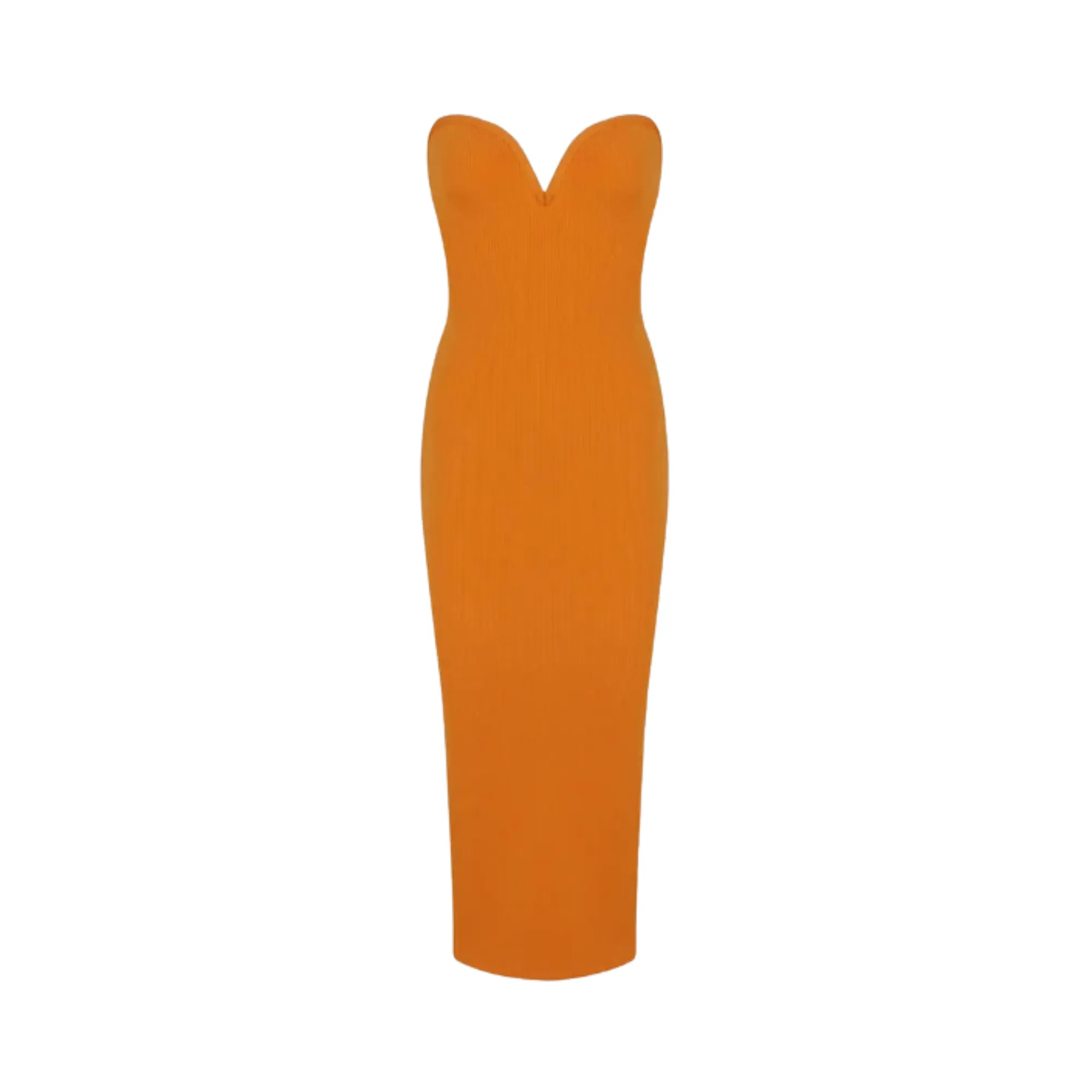 Pre Order:  Sweetheart Neckline Strapless Midi Dress