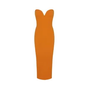 Pre Order:  Sweetheart Neckline Strapless Midi Dress