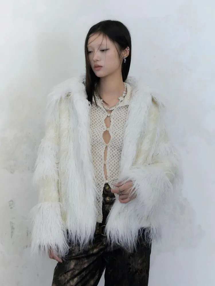 Pure Lust Patchwork Fur Warm Coat【s0000004955】