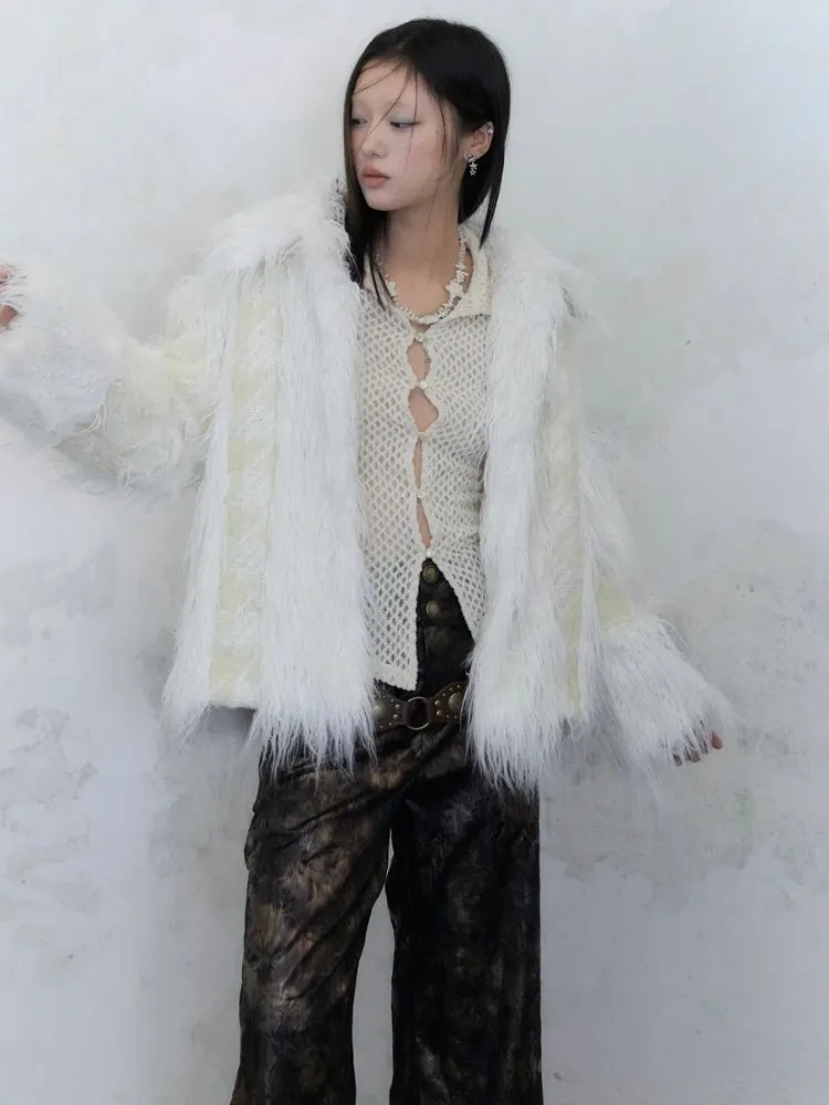 Pure Lust Patchwork Fur Warm Coat【s0000004955】