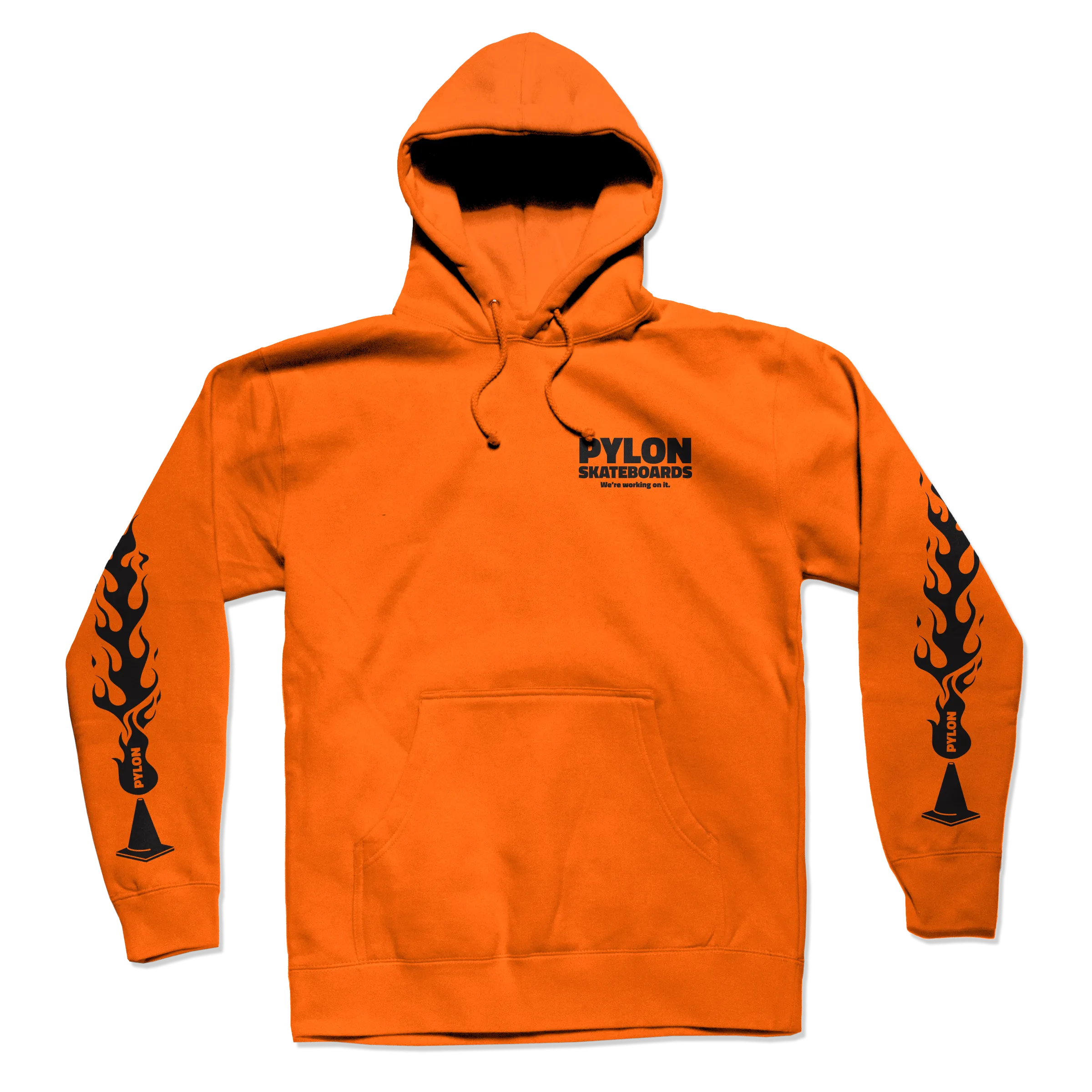 PYLON FLAMES HOODIE ORANGE