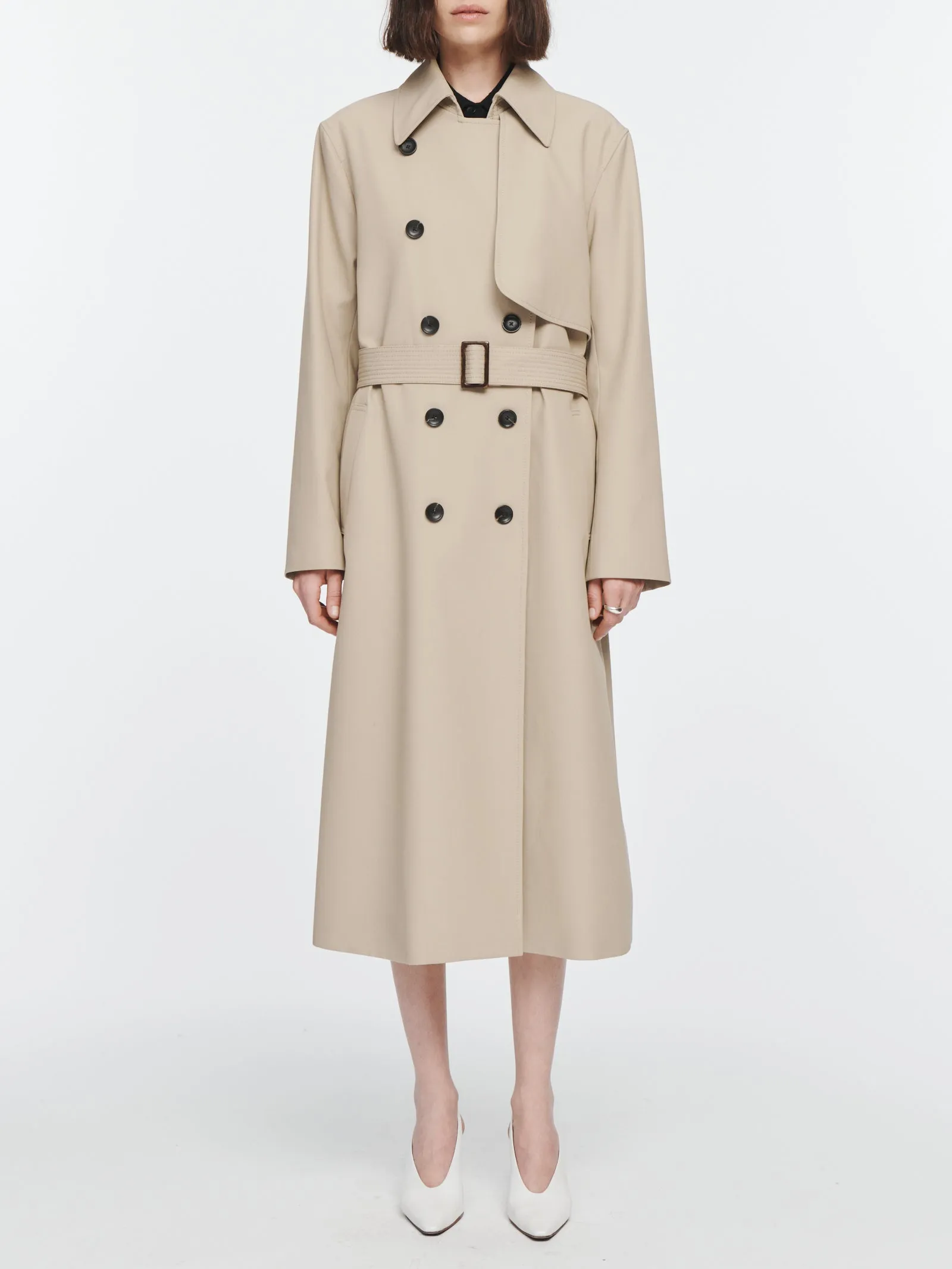 Rain Guard Trench Coat in Khaki