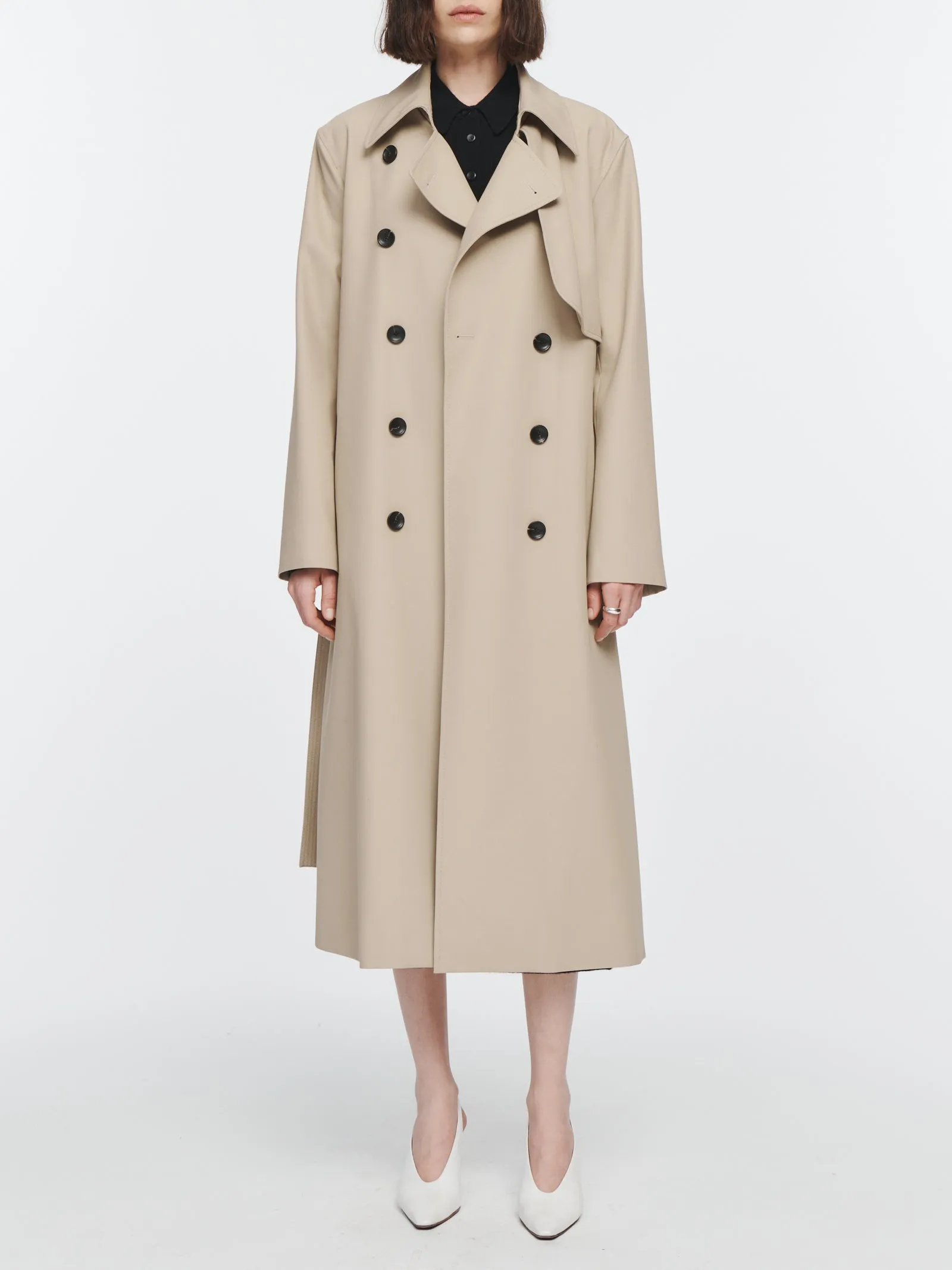 Rain Guard Trench Coat in Khaki