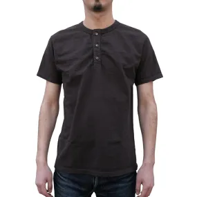 Samurai Jeans SJST-SC02 Organic Cotton Henley (Black)