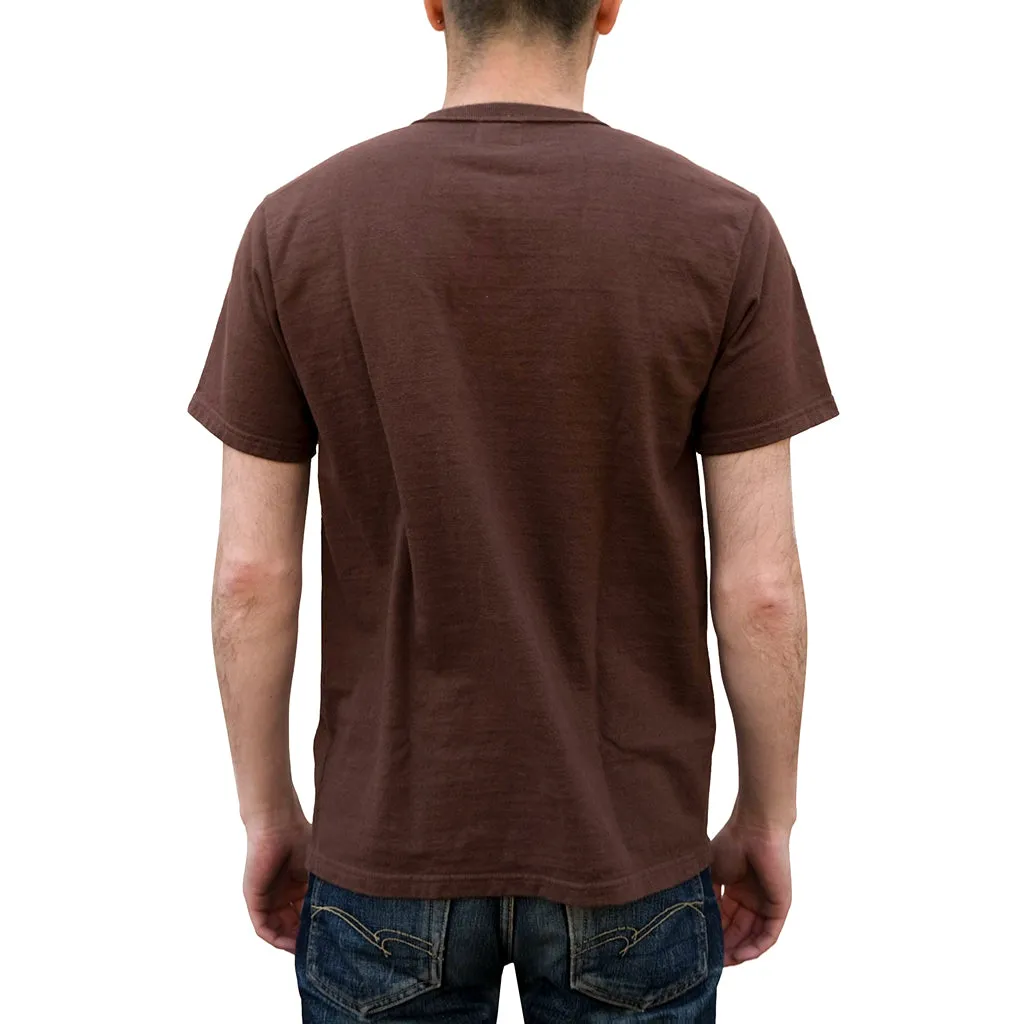 Samurai Jeans SJST-SC02 Organic Cotton Henley (Dark Chestnut)