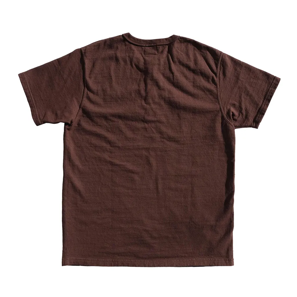 Samurai Jeans SJST-SC02 Organic Cotton Henley (Dark Chestnut)