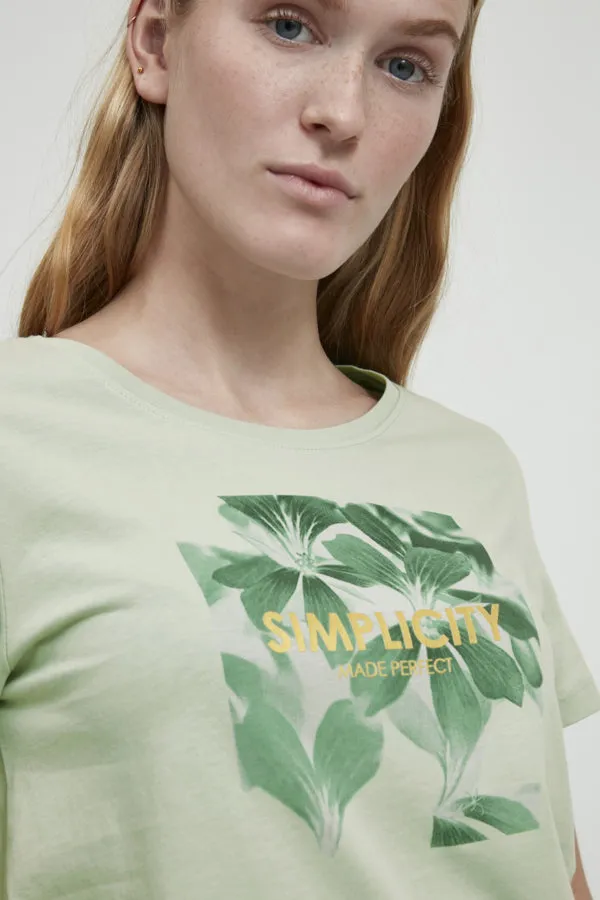 Sanla Leaf T-Shirt - Frosty Green