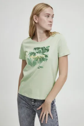 Sanla Leaf T-Shirt - Frosty Green