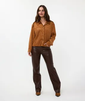 Shirt Suedine - Camel