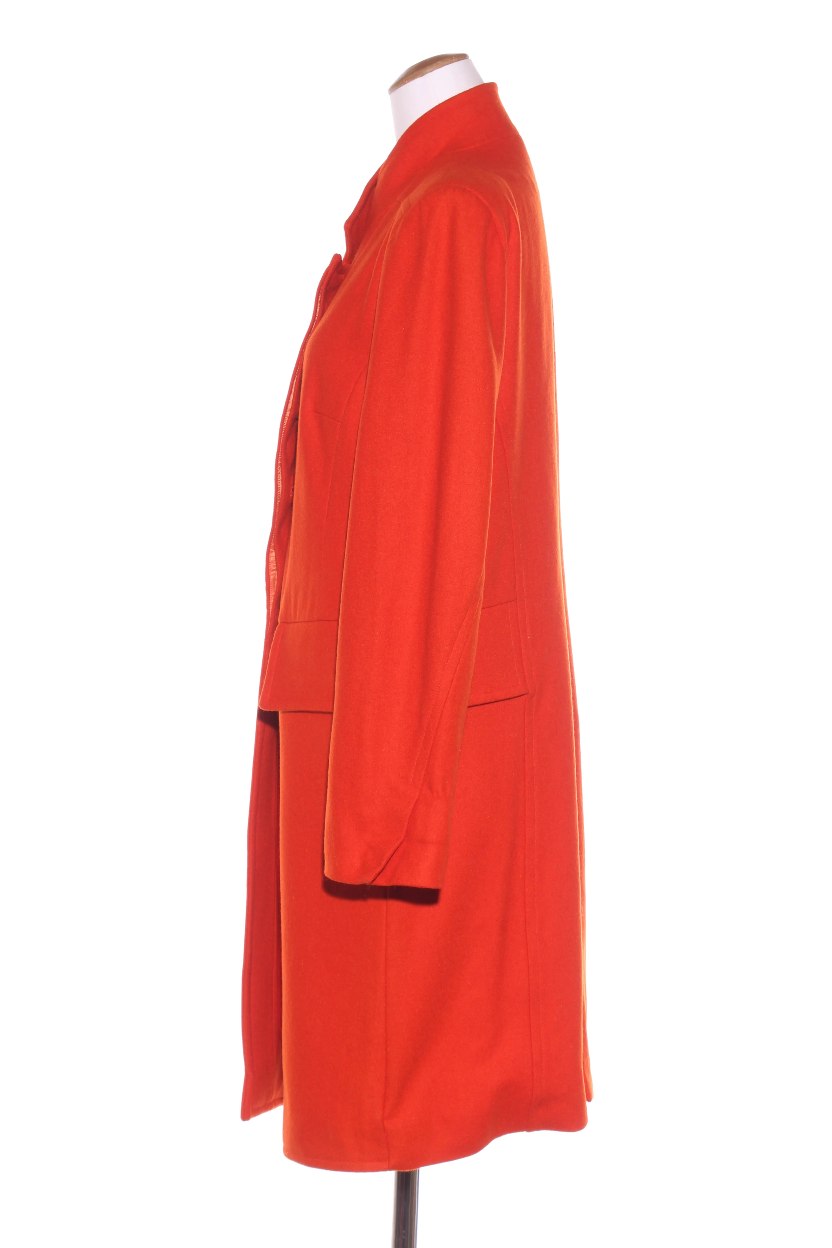 SILLS (LN) Long wool trench coat - Paprika! 12