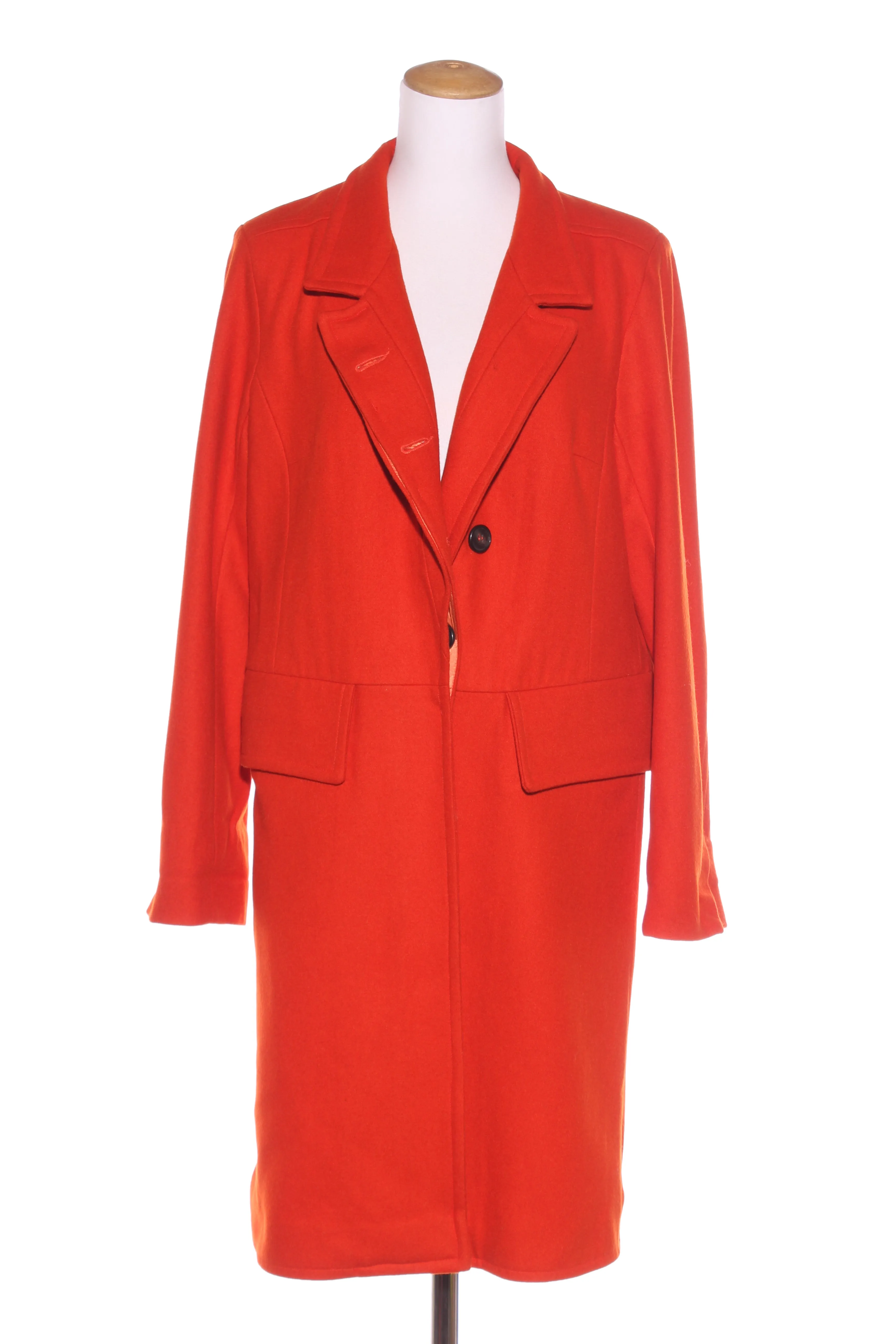 SILLS (LN) Long wool trench coat - Paprika! 12