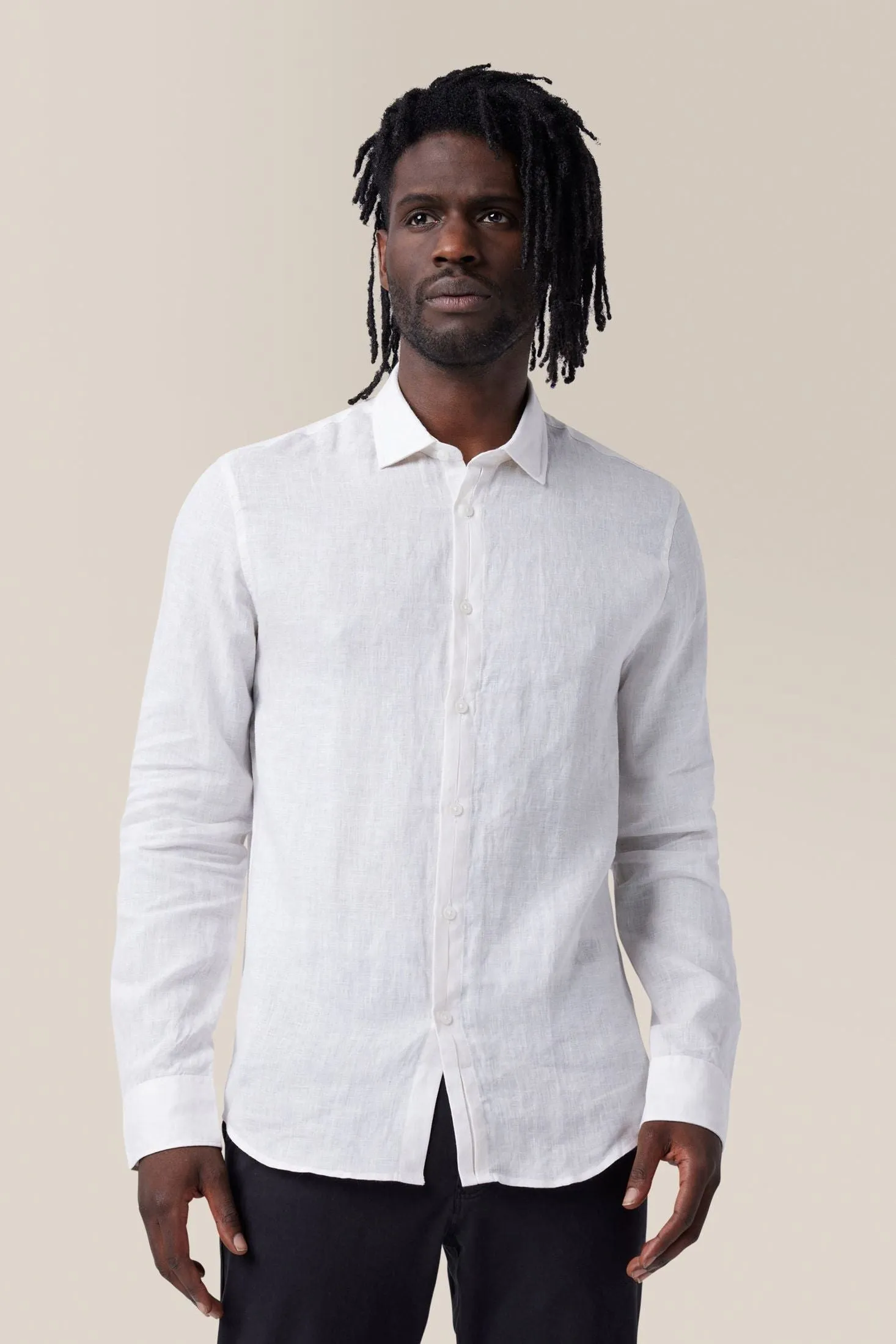 Sleek Shirt | Linen Chambray