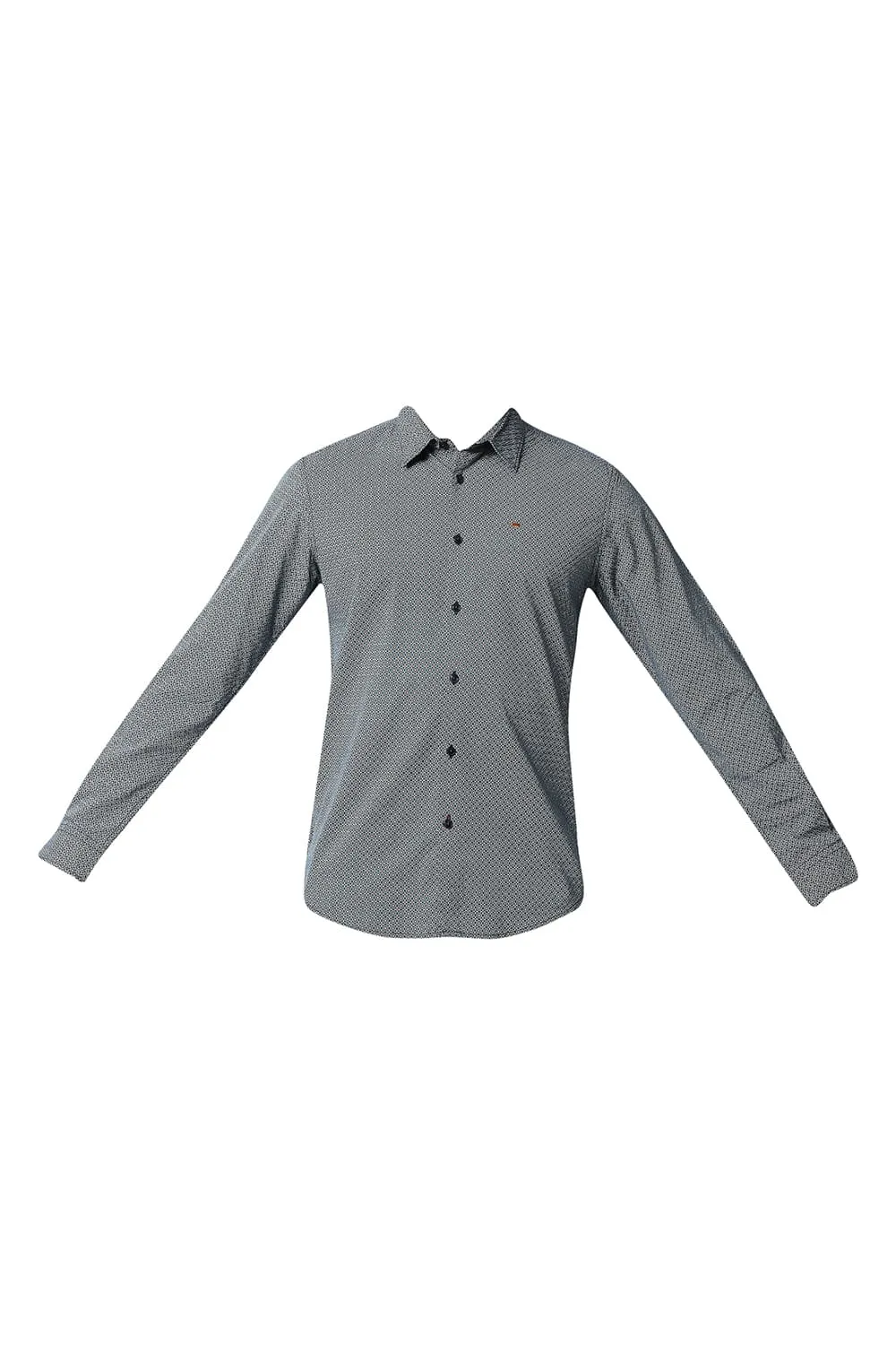 Slim Fit Cotton Viscose Printed Shirt