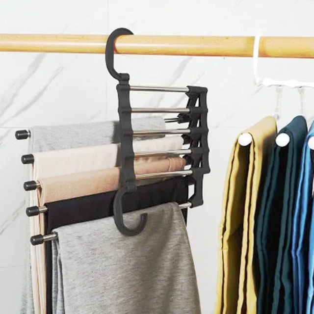 Space Saving Closet Organizer & Pant Rack